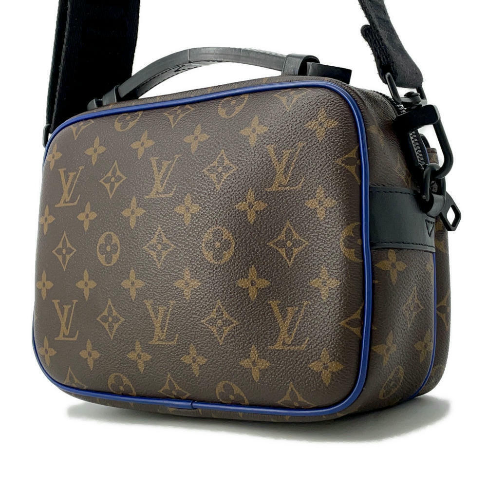 Louis Vuitton Lock Shoulder Macassar Brown Messenger Monogram Bag